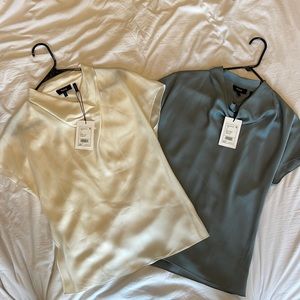 Two Cow Neck Theory Blouses